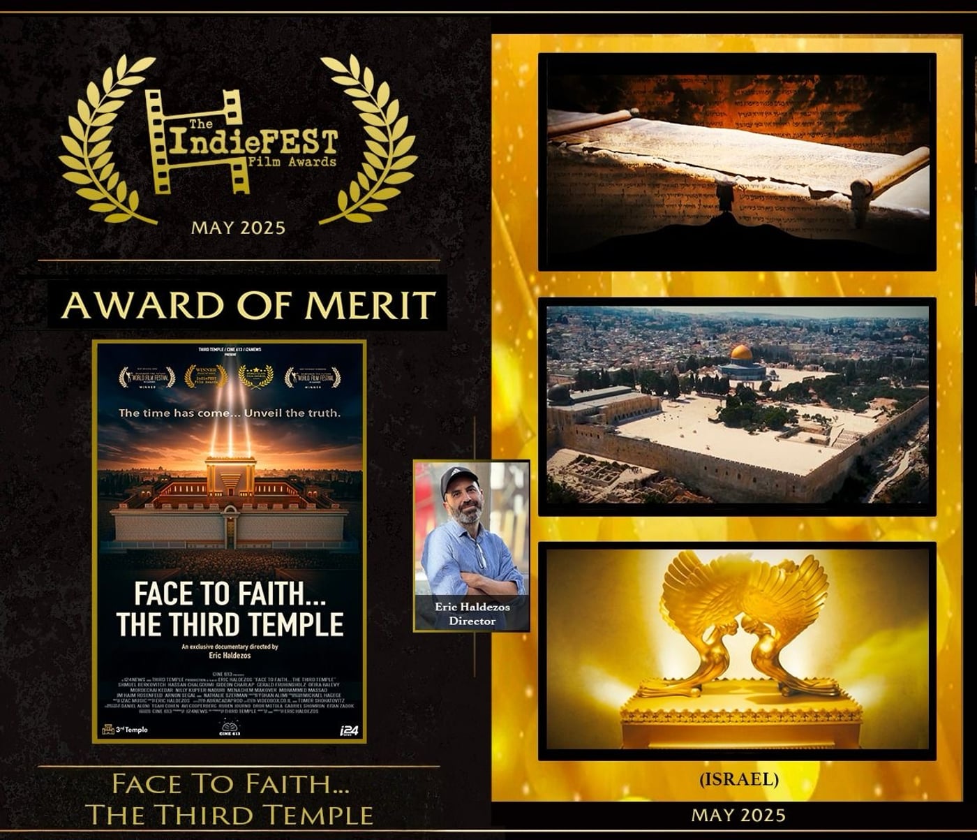 Award of Merit — “Face to Faith — The Third Temple”